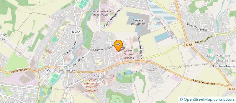 localisation de l'entreprise LM INVESTISSEMENT  CHAVANOZ