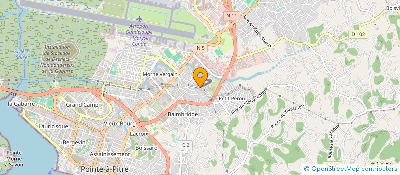 localisation de l'entreprise LM JARDINS  LES ABYMES