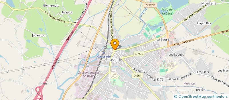 localisation de l'entreprise LM L'AGENCEMENT à CAUSSADE