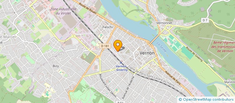 localisation de l'entreprise LM LA CONCIERGERIE 27  VERNON