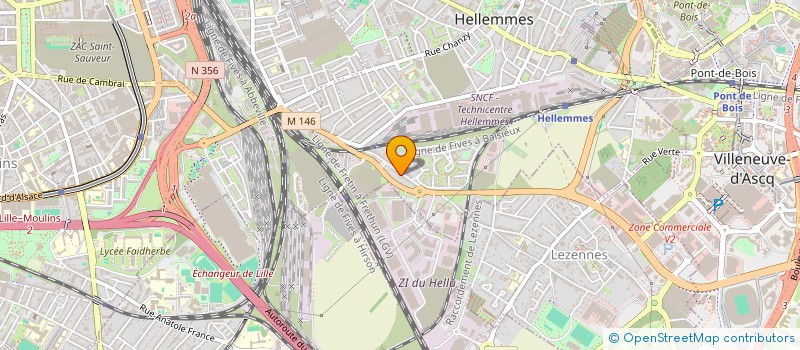 localisation de l'entreprise LM LA ROUGE à LILLE