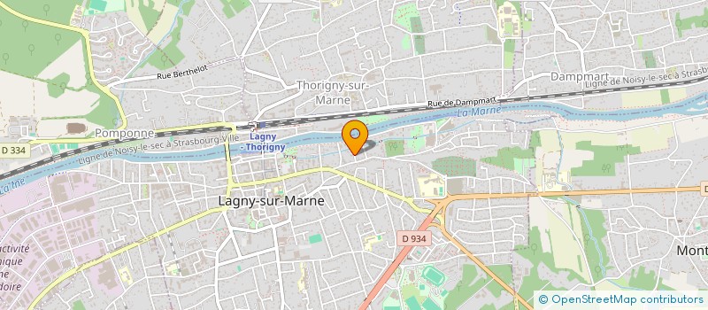 localisation de l'entreprise LM LAGNY  LAGNY-SUR-MARNE