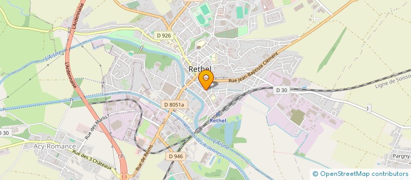 localisation de l'entreprise LM LE DUO FRUITE  RETHEL