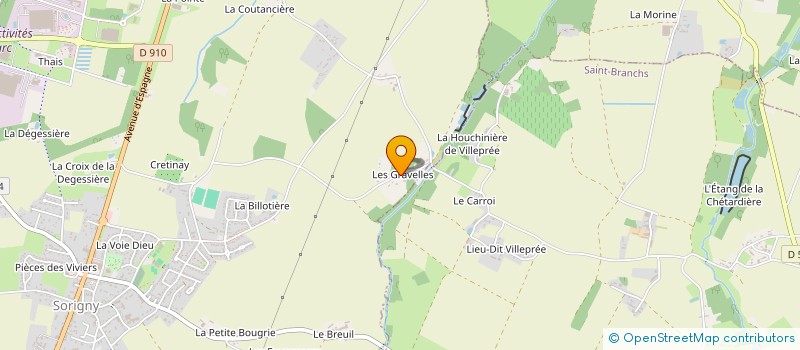 localisation de l'entreprise LM LEBOIS DE CHARENTILLY  SORIGNY