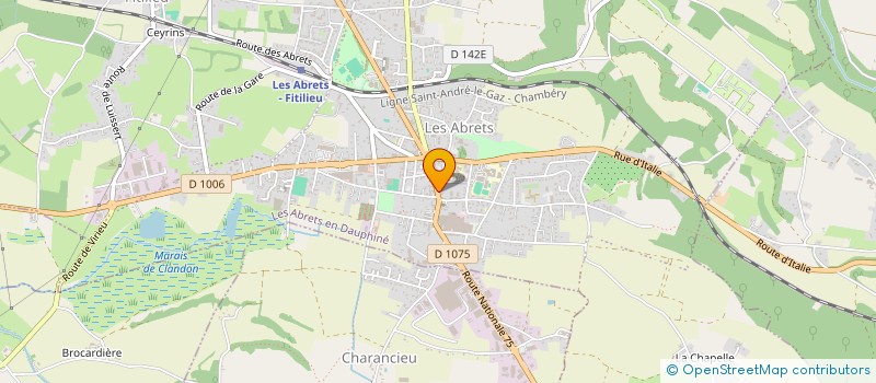 localisation de l'entreprise LM LIVRAISON à LES ABRETS EN DAUPHINE