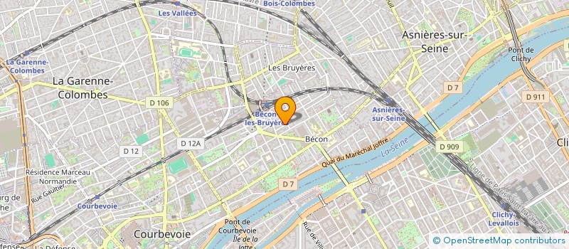 localisation de l'entreprise LM - M.ELDIN - H.DENISE à COURBEVOIE