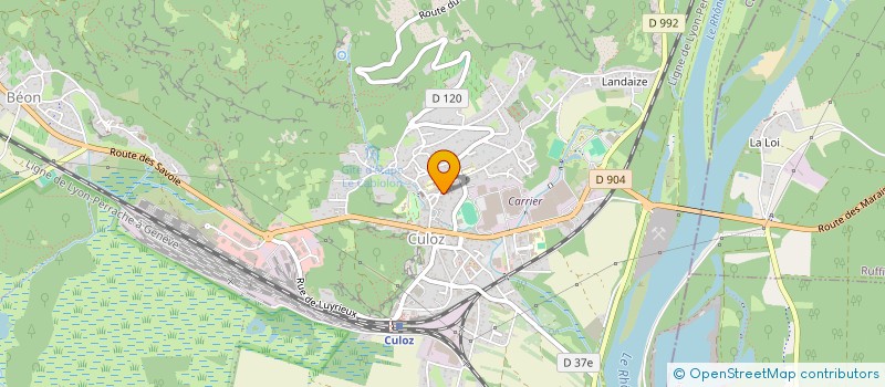 localisation de l'entreprise LM MAINTENANCE CN à CULOZ-BEON