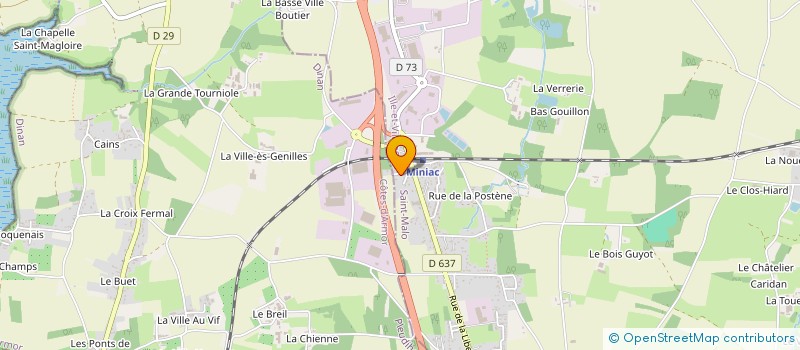 localisation de l'entreprise LM MAREE  MINIAC-MORVAN