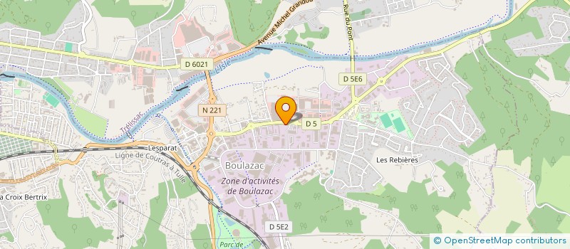 localisation de l'entreprise LM MESSAGERIE à BOULAZAC ISLE MANOIRE