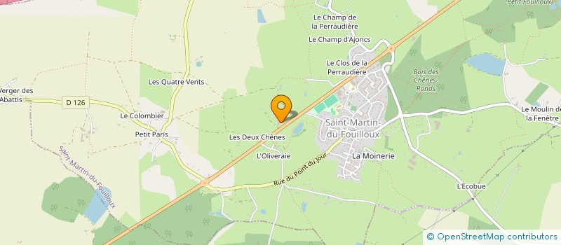 localisation de l'entreprise LM ONLINE à SAINT-MARTIN-DU-FOUILLOUX