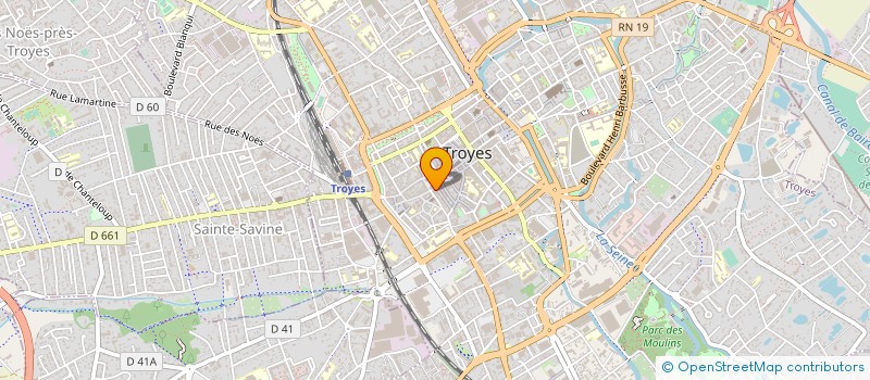 localisation de l'entreprise LM OPTIQUE à TROYES