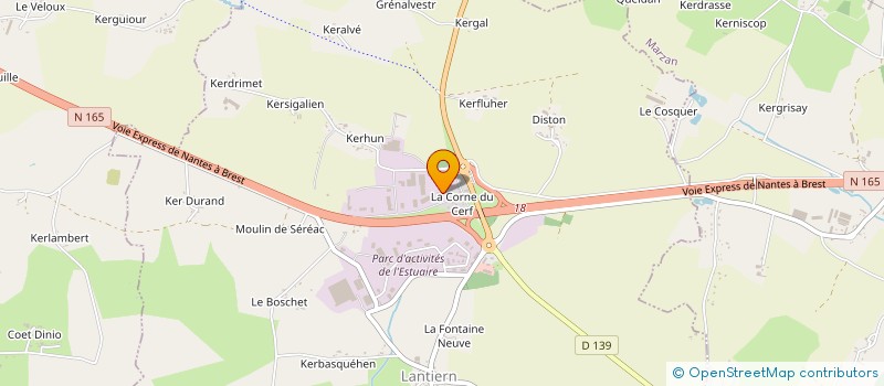 localisation de l'entreprise LM.P.  ARZAL