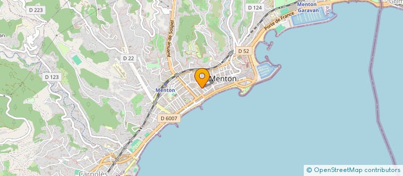 localisation de l'entreprise LM PAOLI à MENTON