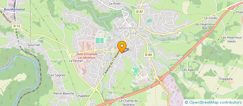 localisation de l'entreprise LM PATRIMOINE  MONISTROL-SUR-LOIRE