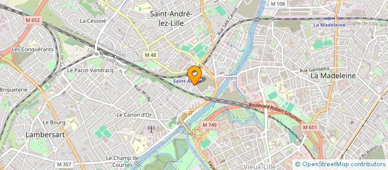 localisation de l'entreprise LM PATRIMOINE  SAINT-ANDRE-LEZ-LILLE