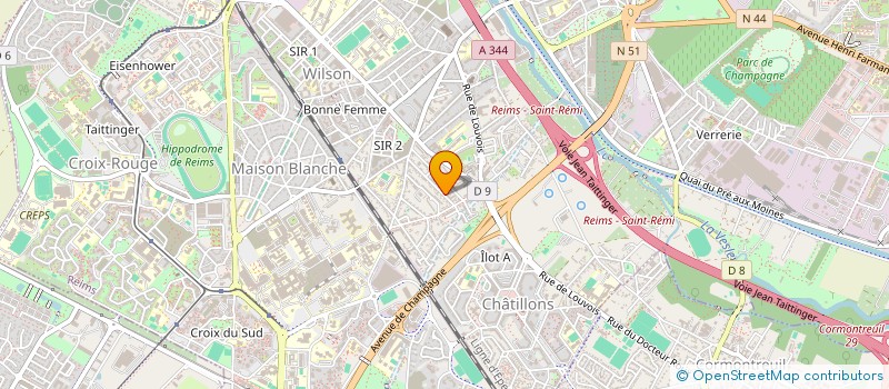 localisation de l'entreprise LM PATRIMOINE  REIMS