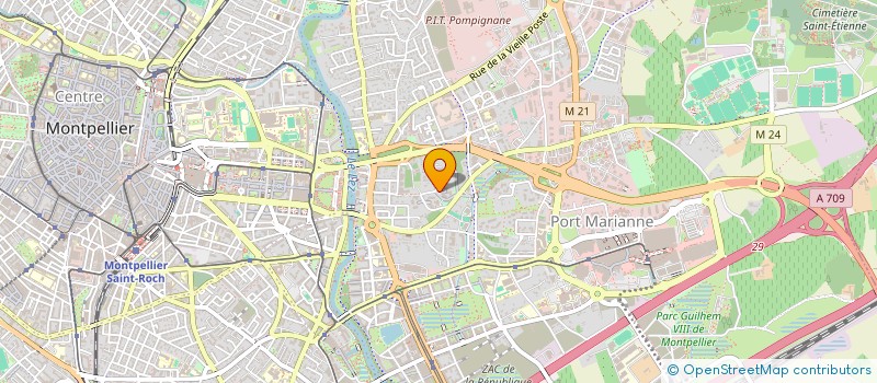 localisation de l'entreprise LM PRODUCTION à MONTPELLIER