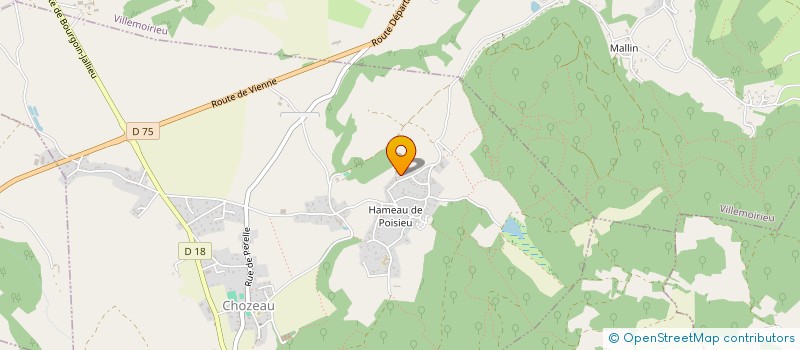 localisation de l'entreprise LM PROJECT à CHOZEAU