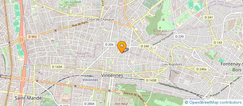 localisation de l'entreprise LM PROTECTION à VINCENNES