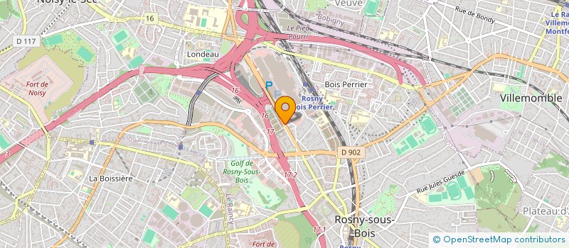 localisation de l'entreprise LM RECRUTEMENT GROUP à ROSNY-SOUS-BOIS