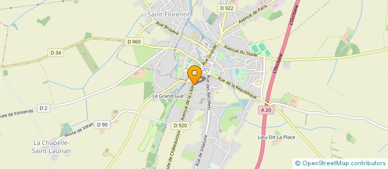 localisation de l'entreprise LM RENOV  VATAN