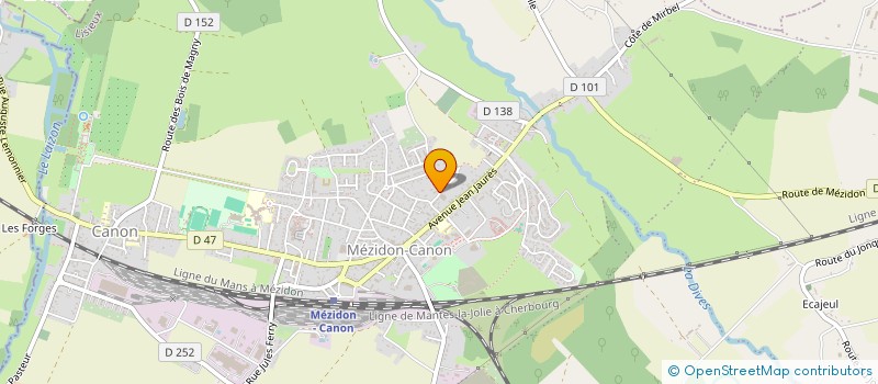 localisation de l'entreprise LM-RENOVE 14  MEZIDON VALLEE D'AUGE