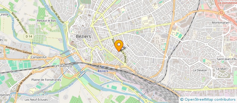 localisation de l'entreprise LM RENOVE  BEZIERS