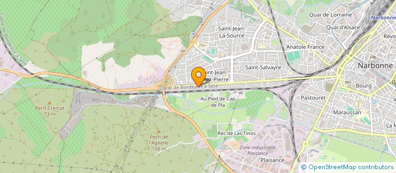 localisation de l'entreprise LM RESTAURATION  NARBONNE