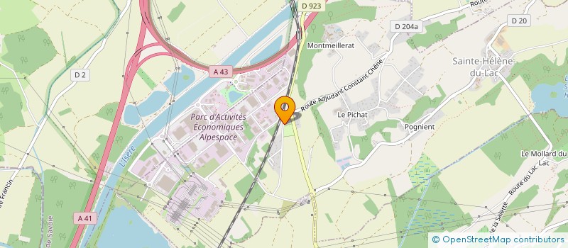 localisation de l'entreprise LM SAVOIE  SAINTE-HELENE-DU-LAC