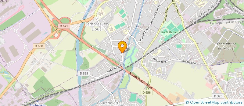 localisation de l'entreprise LM SELLERIE  LAMBRES-LEZ-DOUAI