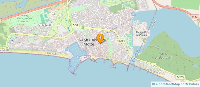 localisation de l'entreprise LM SERVICES à LA GRANDE-MOTTE