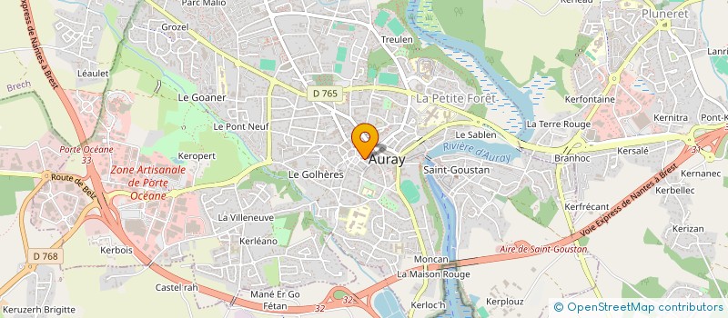 localisation de l'entreprise LM SHOP AURAY à AURAY