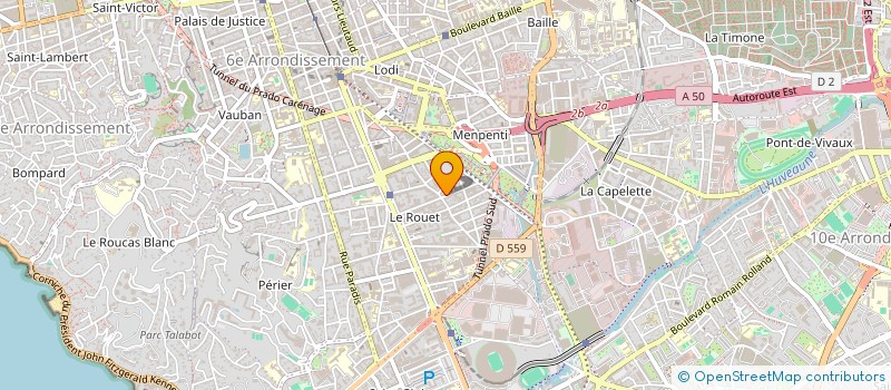 localisation de l'entreprise LM SPORT EVENEMENT à MARSEILLE