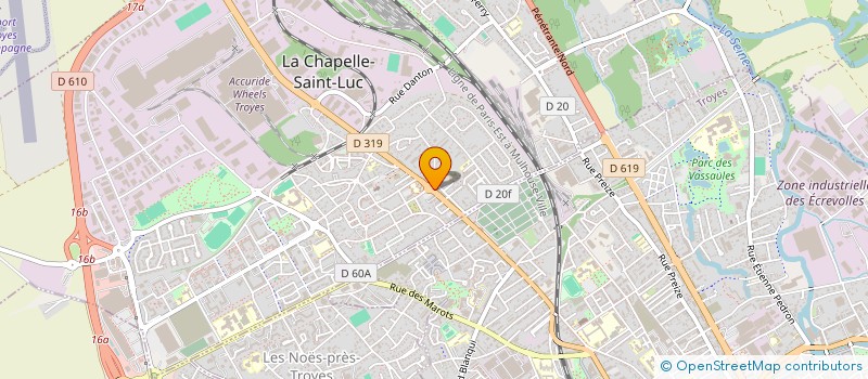 localisation de l'entreprise LM STYLISTE VISAGISTE COIFFURE à LA CHAPELLE-SAINT-LUC