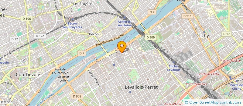 localisation de l'entreprise LM SUB à LEVALLOIS-PERRET