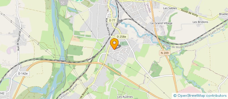 localisation de l'entreprise LM SUPPORT & CONSEILS  SAINT-GERMAIN-DES-FOSSES