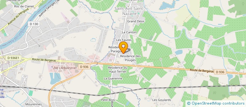 localisation de l'entreprise LM TAXI  SAINT-AVIT-SAINT-NAZAIRE