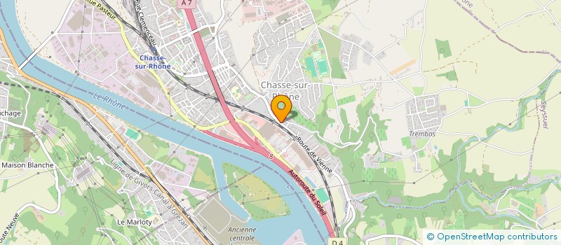 localisation de l'entreprise LM TAXI  CHASSE-SUR-RHONE