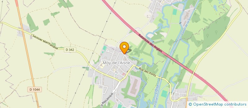 localisation de l'entreprise LM TENNIS à MOY-DE-L'AISNE