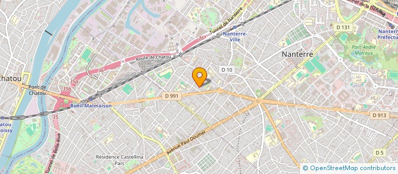localisation de l'entreprise LM TRADING à NANTERRE