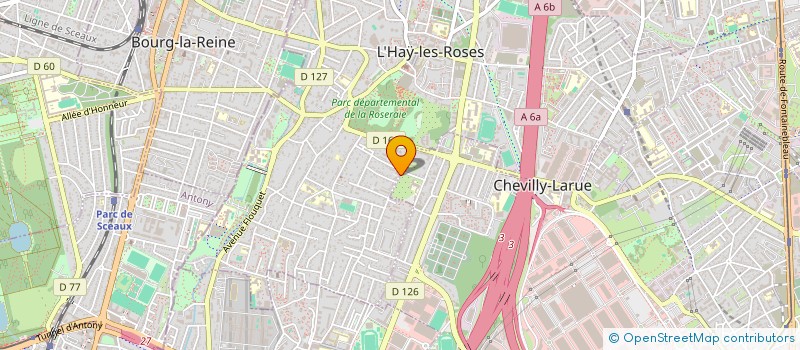 localisation de l'entreprise LM TRANSPORT  L'HAY-LES-ROSES