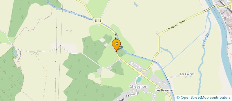 localisation de l'entreprise LM-TSV à CHEVENON