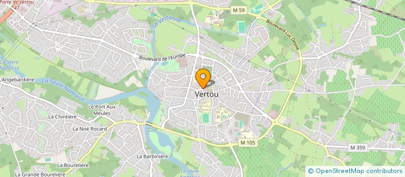 localisation de l'entreprise LM VERTOU COURTAGE à VERTOU