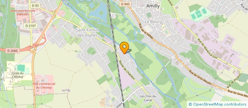 localisation de l'entreprise LM12 à AMILLY
