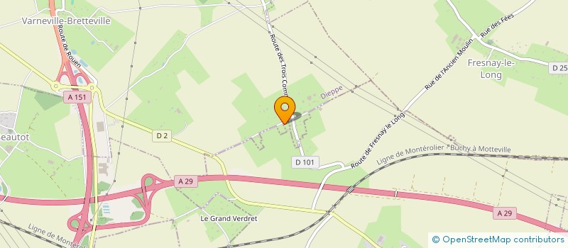 localisation de l'entreprise LM2 IMMO  LA HOUSSAYE-BERANGER