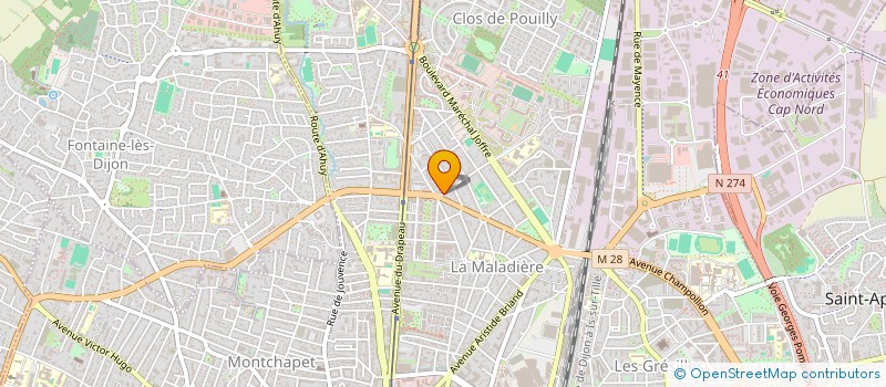 localisation de l'entreprise LM21 à DIJON