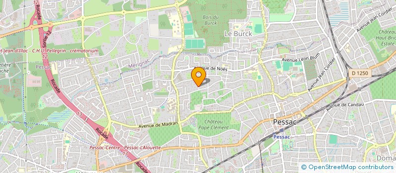 localisation de l'entreprise LM22  PESSAC