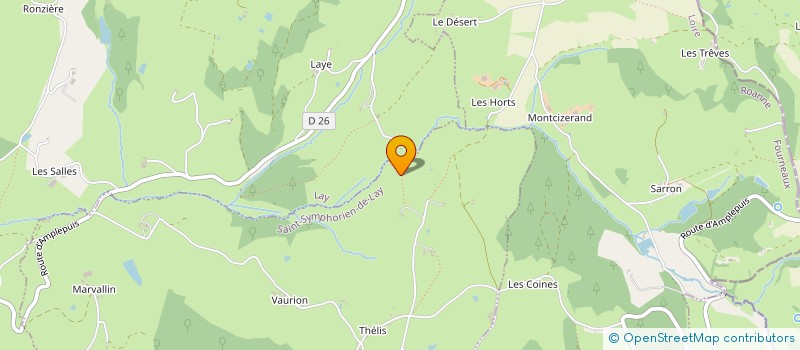 localisation de l'entreprise LM2A MONIN-FAVIER  SAINT-SYMPHORIEN-DE-LAY