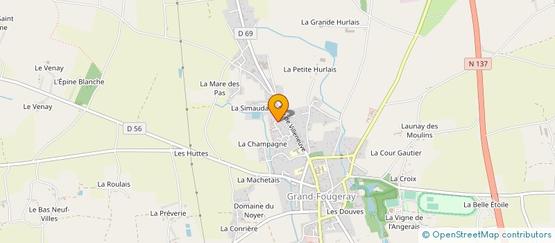 localisation de l'entreprise LM2B  GRAND-FOUGERAY