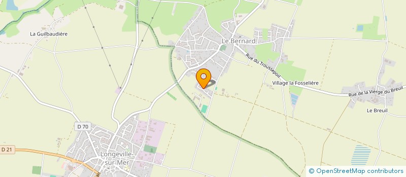 localisation de l'entreprise LM2C  LE BERNARD